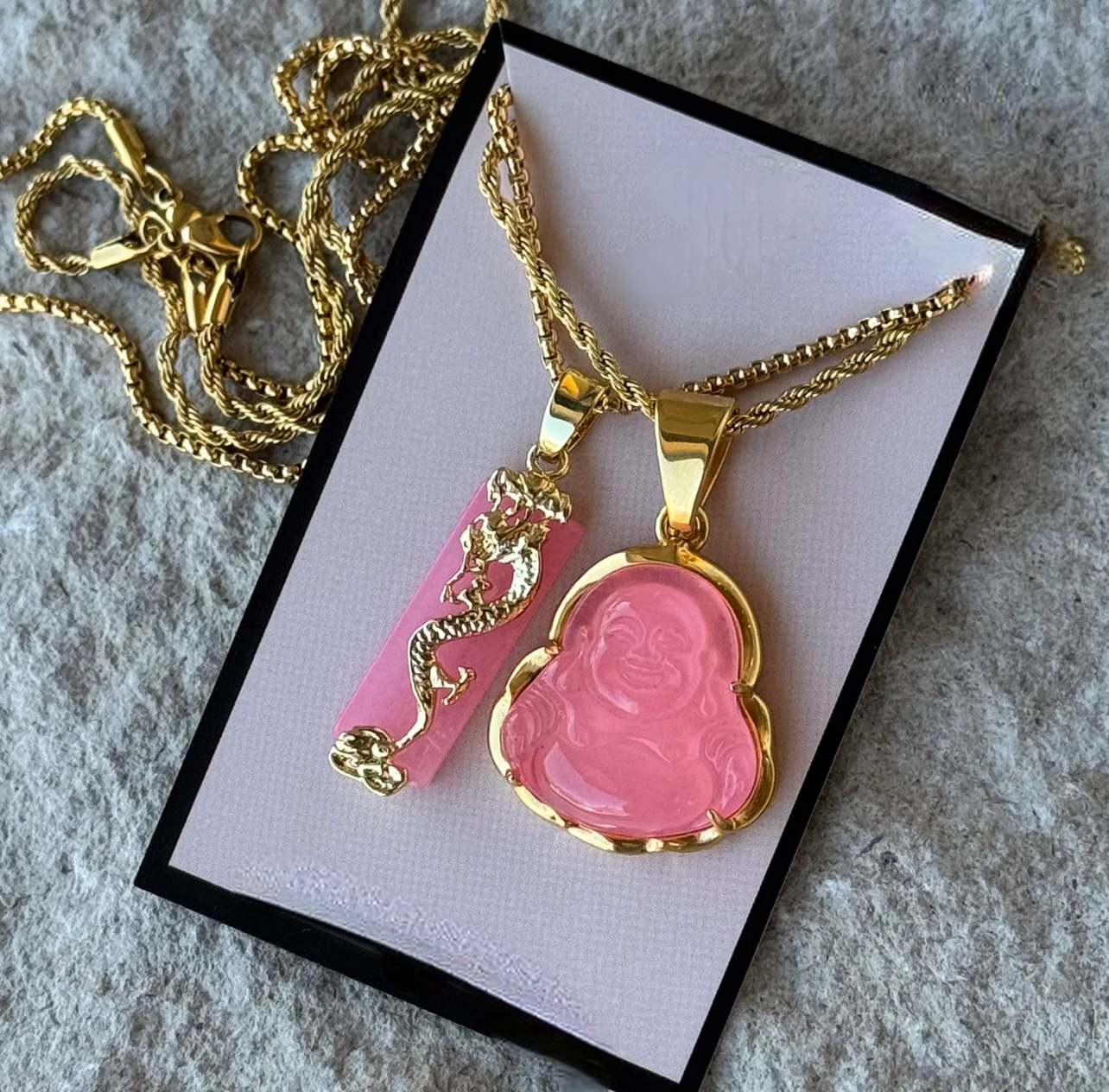 Powerful Pink Dragon Buddha Mini Set