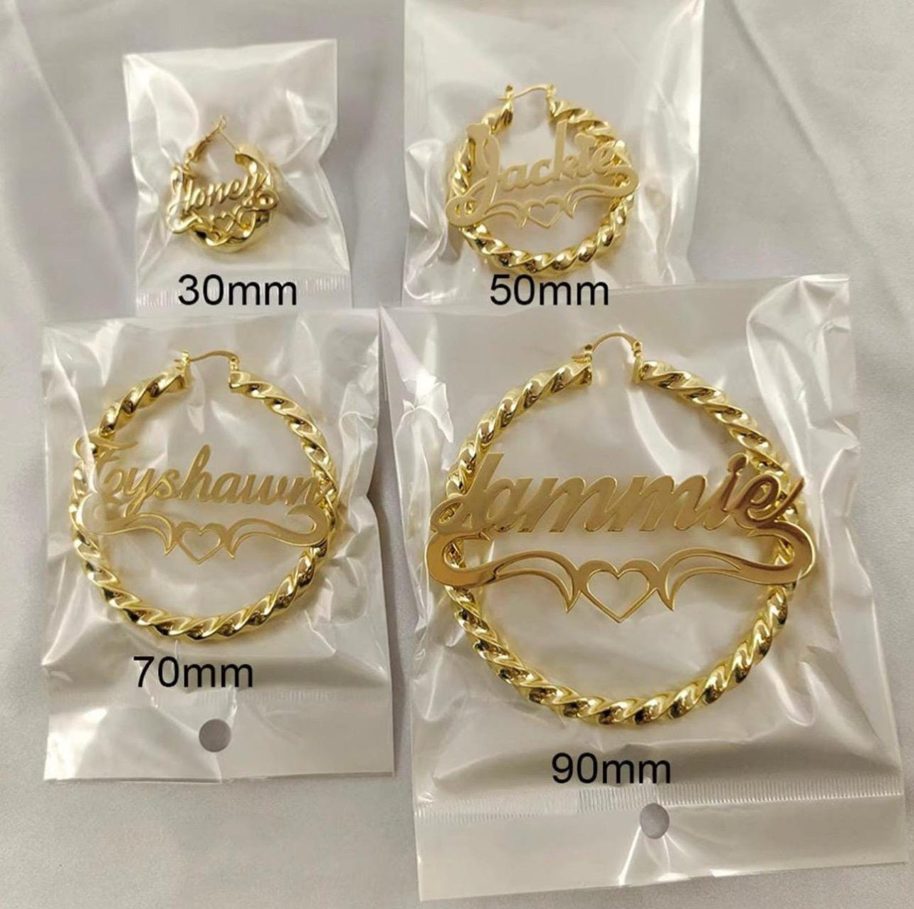 Gold Customizable Earrings